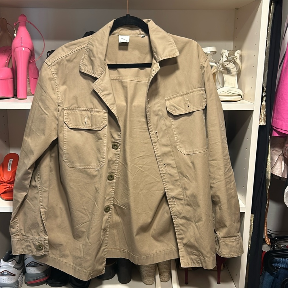 Aspesi Khaki Utility Shacket Size Large - image 1